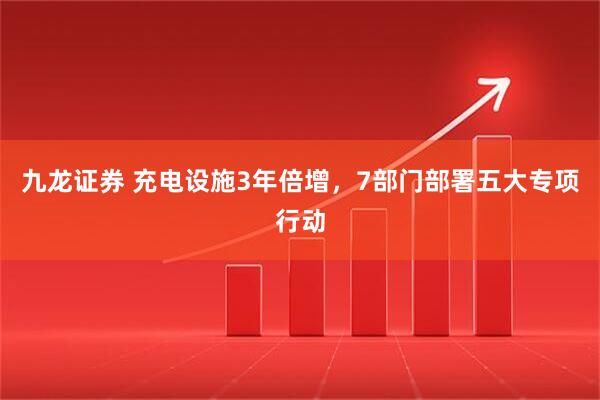 九龙证券 充电设施3年倍增，7部门部署五大专项行动